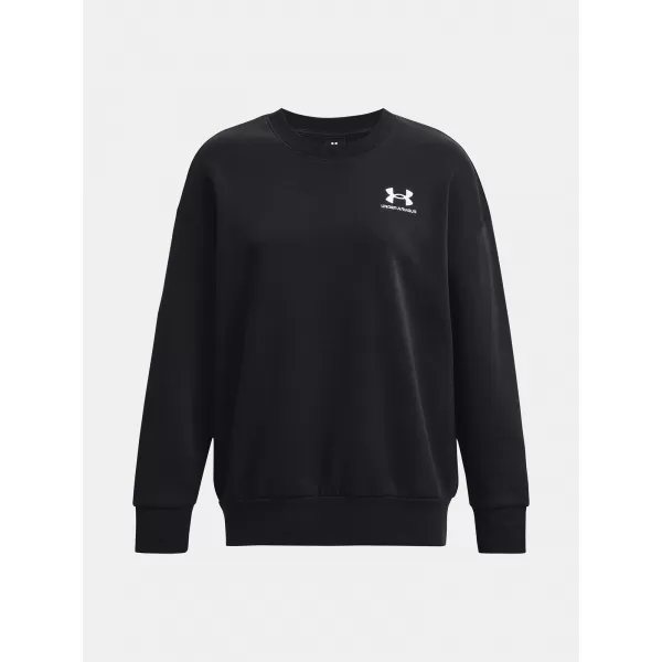 Ženski pulover UNDER ARMOUR ESSENTIAL FLC OS CREW 1379475-001 ČRNA 