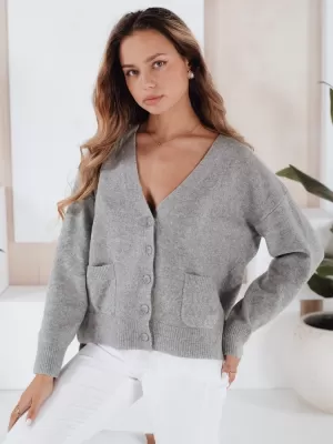 Dame Cardigan DSTREET MY2509 TEMNO SIVA