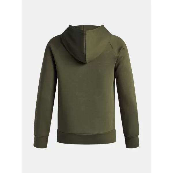  Fantovski pulover UNDER ARMOUR UA RIVAL FLEECE BL HOODIE 1379791-390 ZELENA 