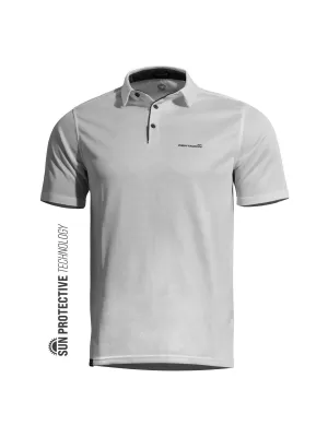 Moška majica s kratkimi rokavi z ovratnikom PENTAGON VANQUISH POLO SHIRT K09048 BELA