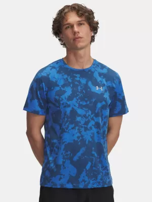 Moška majica s kratkimi rokavi UNDER ARMOUR UA LAUNCH PRINTED SS MODRA