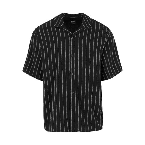  Moška srajca URBAN CLASSICS TB7342 ČRNA/UMAZANO BELA 
