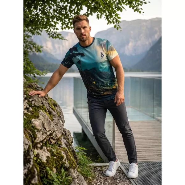  Moška vrhunska majica za prosti čas ALTISPORT VOJ/ALM116TR06 NEVIHTA 