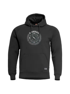 Pulover PENTAGON PHAETON HOOD SWEATER 01 K09021 ČRNA