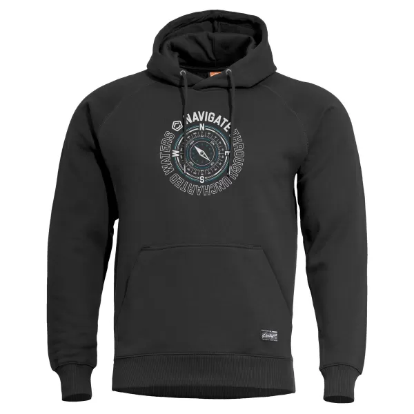  Pulover PENTAGON PHAETON HOOD SWEATER 01 K09021 ČRNA 