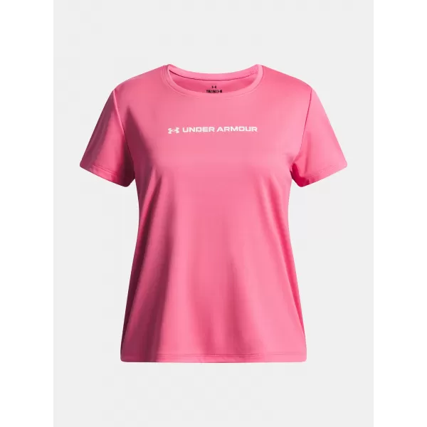  Dekliška majica s kratkimi rokavi UNDER ARMOUR TECH WORDMARK GRAPHIC SS 6005136-672 ROZA 