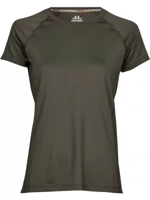 Ženska majica s kratkimi rokavi TEE JAYS | TJ 7021 GLOBOKO ZELENA