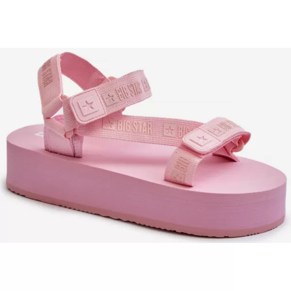  Ženski sandali s platformo BIG STAR NN274A041 PINK Big Star Shoes 