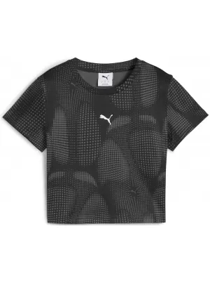 Ženska majica s kratkimi rokavi PUMA DARE TO AOP BABY TEE 63214501 ČRNA PUMA