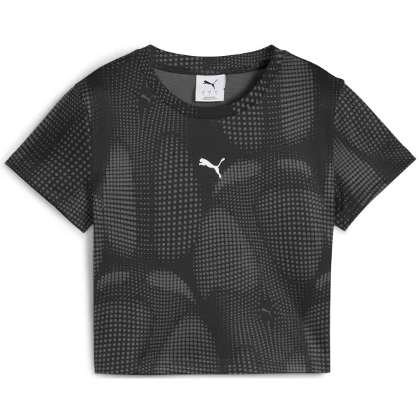  Ženska majica s kratkimi rokavi PUMA DARE TO AOP BABY TEE 63214501 ČRNA PUMA 