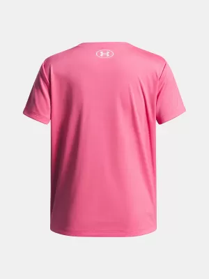 Dekliška majica s kratkimi rokavi UNDER ARMOUR TECH WORDMARK GRAPHIC SS 6005136-672 ROZA