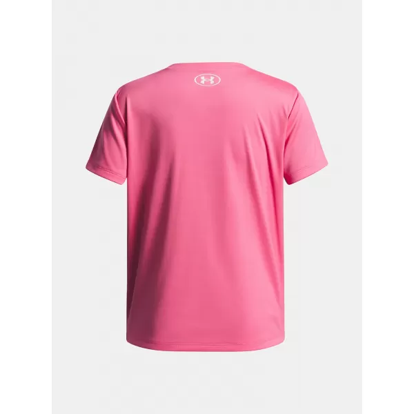  Dekliška majica s kratkimi rokavi UNDER ARMOUR TECH WORDMARK GRAPHIC SS 6005136-672 ROZA 