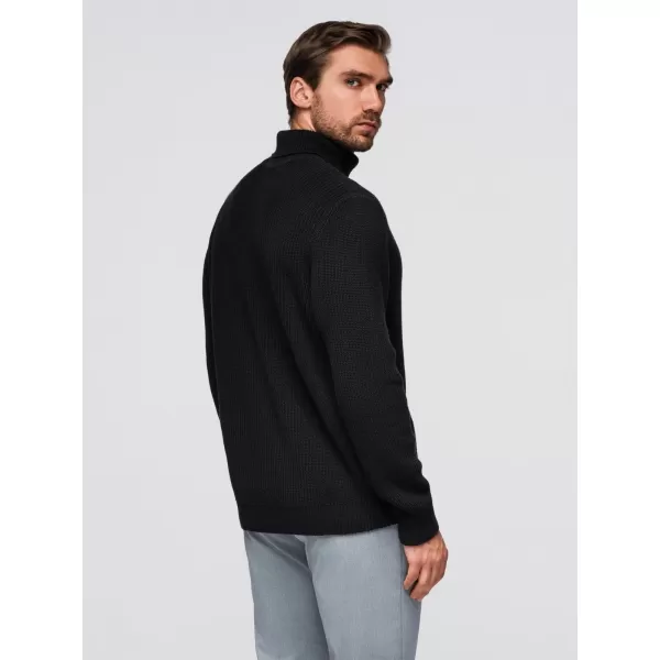  Moški pulover OMBRE OM-SWTN-0162 ČRN 