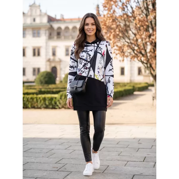  Damske trenirke KIXMI VONITA ČRNA/BELA 