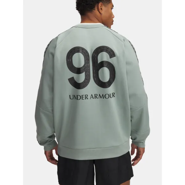  Moški pulover UNDER ARMOUR M'S 96 TERRACE CREW NECK 1390111-348 ZELENA 