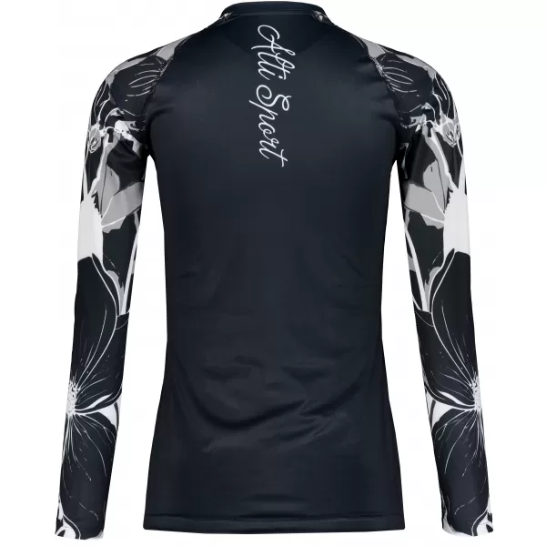  Ženska premium funkcionalna majica z dolgimi rokavi ALTISPORT VOJ/ALW114TR03 ČRNA 