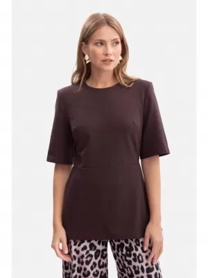 Ženska bluza BEWEAR B305 TEMNA ČOKOLADA
