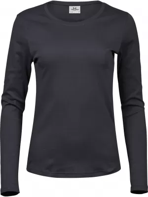 Ženska majica s kratkimi rokavi TEE JAYS | TJ 590 TEMNO SIVA