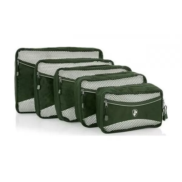  Komplet organizatorjev HEYS ECO PACKING CUBE 5PC SET II ZELENA 