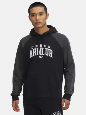 Moški pulover UNDER ARMOUR RIVAL FLC CB HOOD ČRNA