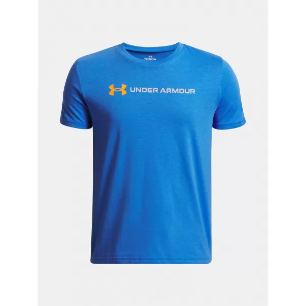  Fantovska majica s kratkimi rokavi UNDER ARMOUR UA B LOGO WORDMARK SS MODRA 