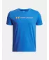 Fantovska majica s kratkimi rokavi UNDER ARMOUR UA B LOGO WORDMARK SS MODRA