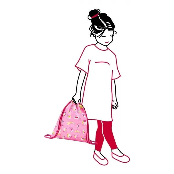  Športna torba REISENTHEL MYSAC KIDS ABC PRIJATELJI ROZA 