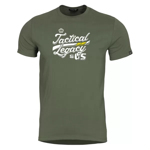  Majica s kratkimi rokavi PENTAGON AGERON TACTICAL LEGACY K09012 OLIVNO ZELENA 