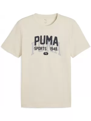 Srajca PUMA GRAPHIC VARSITY TEE 68803587 ALPSKI SNEG