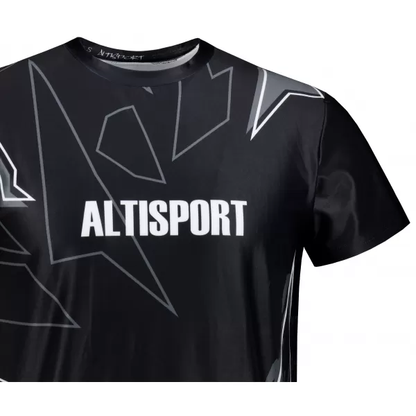  Moška vrhunska majica za prosti čas ALTISPORT VOJ/ALM123TR06 ČRNO-BELO 