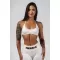 Brezšivni dvižni športni modrček FLOW SEAMLESS 495 CREAM Nebbia
