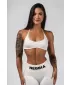 Brezšivni dvižni športni modrček FLOW SEAMLESS 495 CREAM Nebbia