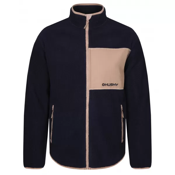  Moški pulover HUSKY ADDY ZIP M TEMNO MODRA 