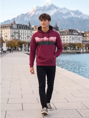 Moška jopica ALTISPORT GORO BURGUND