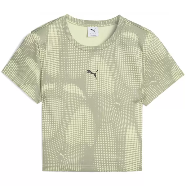  Ženska majica s kratkimi rokavi PUMA DARE TO AOP BABY TEE 63214582 LUKS VOJSKA 