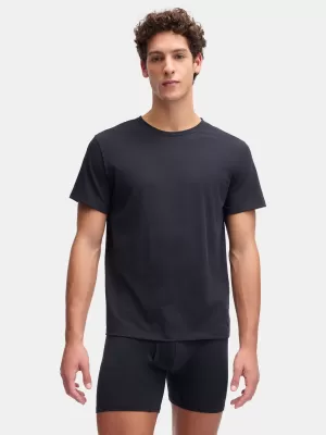 Moška majica s kratkimi rokavi UNDER ARMOUR M UA PERF COTTON CREW NECK-2PK 6007621-001 ČRNA