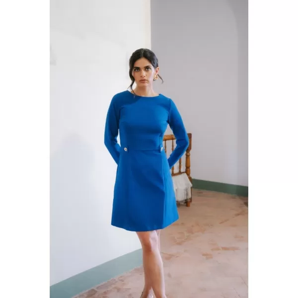  Obleka STYLOVE S419 KRALJEVSKO MODRA 