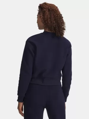 Ženski pulover UNDER ARMOUR ICON TERRY VARSITY CREW MODRA