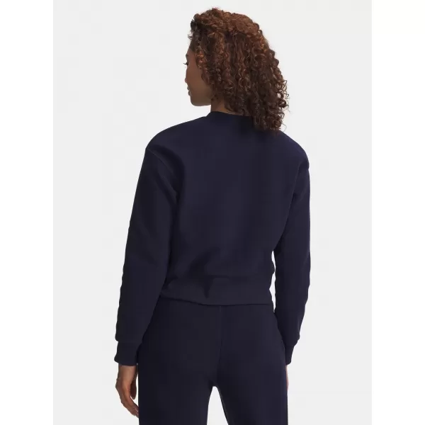  Ženski pulover UNDER ARMOUR ICON TERRY VARSITY CREW MODRA 