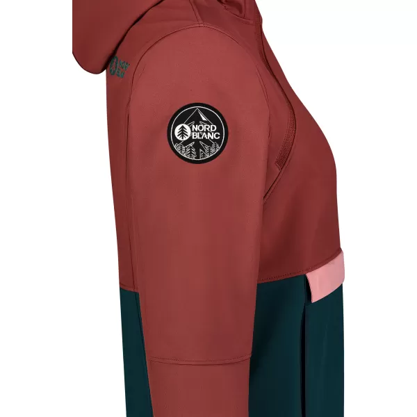  Ženski softshell anorak NORDBLANC NBWSL8275 RDEČA/ZELENA 