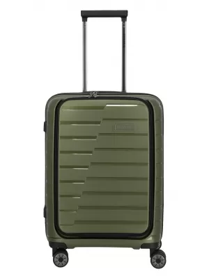 Kovček TRAVELITE AIR BASE 4W S FRONT POCKET OLIVNO