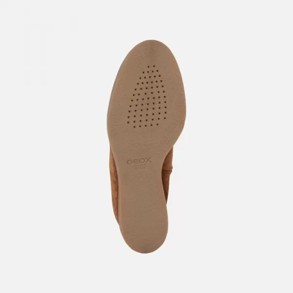  Ženski gležnjarji GEOX ELIDEA WEDGE RJAVA 
