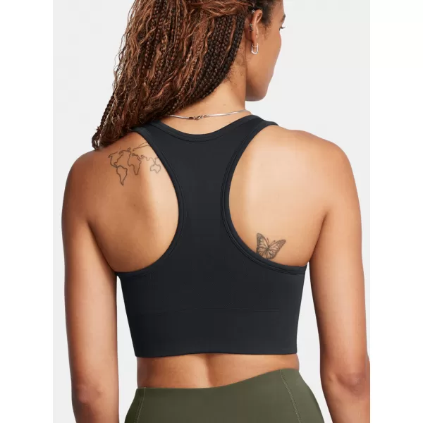  Ženski nedrček UNDER ARMOUR VANISH SEAMLESS MID BRA 1384419-001 ČRNA 