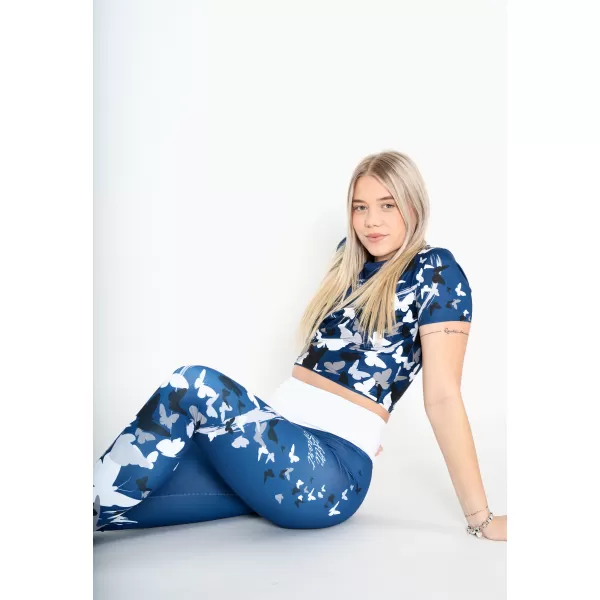  Ženski funkcionalni vrhunski kratki top ALTISPORT VOJ/ALW022TR07 NAVY NAVADE 