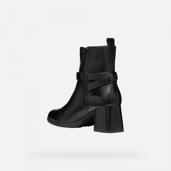  Ženski gležnjarji GEOX WALK PLEASURE 55 G004564 ČRNA 