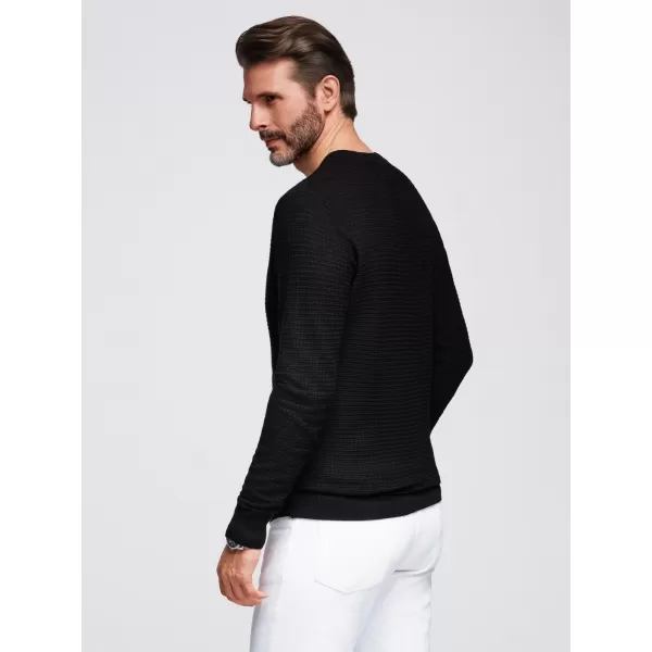  Moški pulover OMBRE OM-SWSW-0181 ČRN 