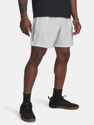 Moške kratke hlače UNDER ARMOUR UA TECH WOVEN WORDMARK SHORT 1383356-023 SIVA