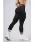 Brezšivne ekstra push-up pajkice z visokim pasom FLOW SEAMLESS 496 BLACK Nebbia