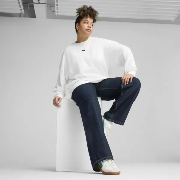  Ženski pulover PUMA ESS OVERSIZED CREW FL 68540002 PUMA BELA 