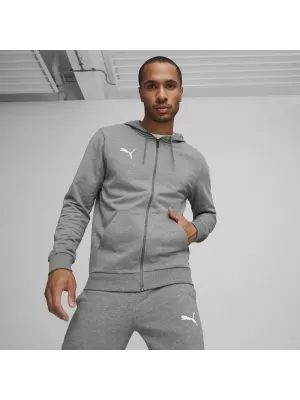 Jakna PUMA TEAMGOAL CASUALS HOODED JACK 658595_33 SREDNJA SIVA HEATHER/BELA